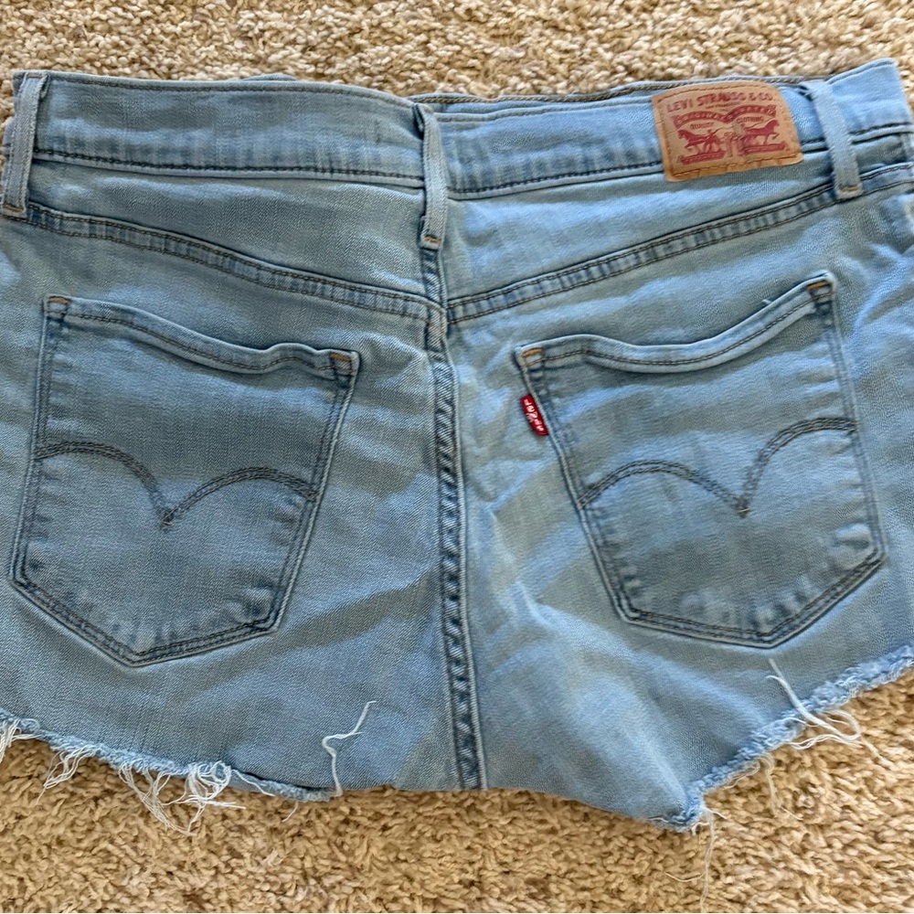 Levi's Blue Jean Shorts Classic Cut-Off Style